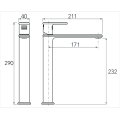 Watermark Tipptware Messing Wasserhähne Mixer Taps Badezimmer Heiße und kaltes Wasserbecken mit zwei Duftkapseln